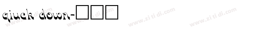 qiuck down字体转换